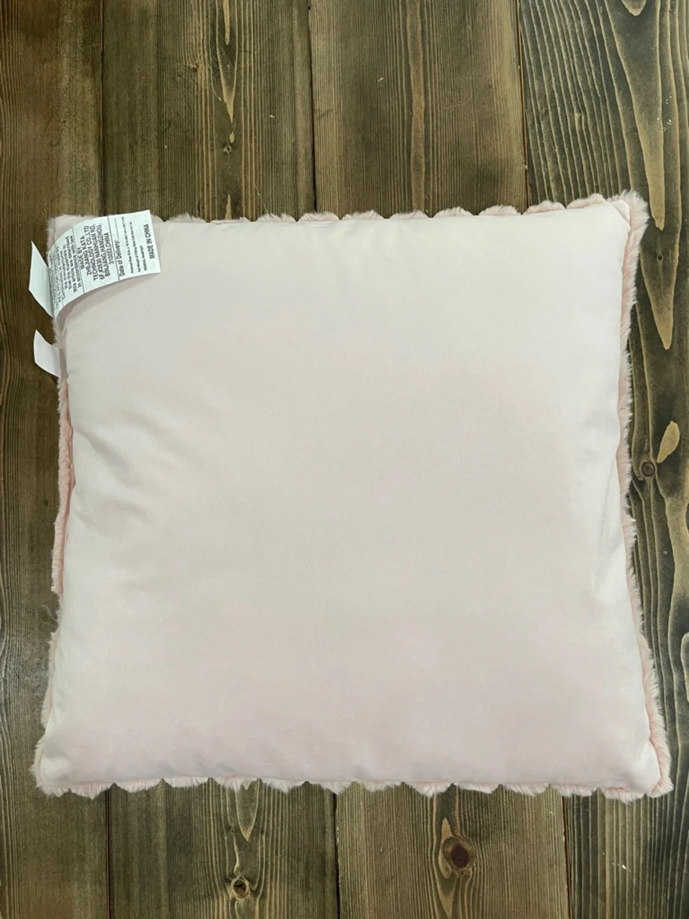 Pink Textured Corded Throw Pillow